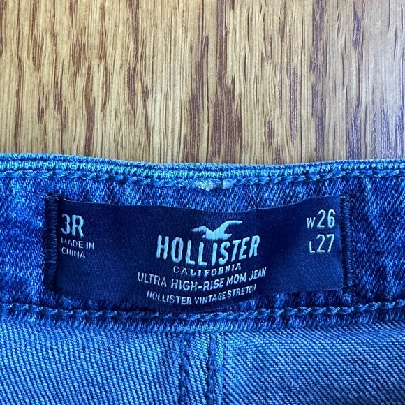 *HOLLISTER* Junior's Patchwork Denim Jeans Size 3 - Picture 12 of 13